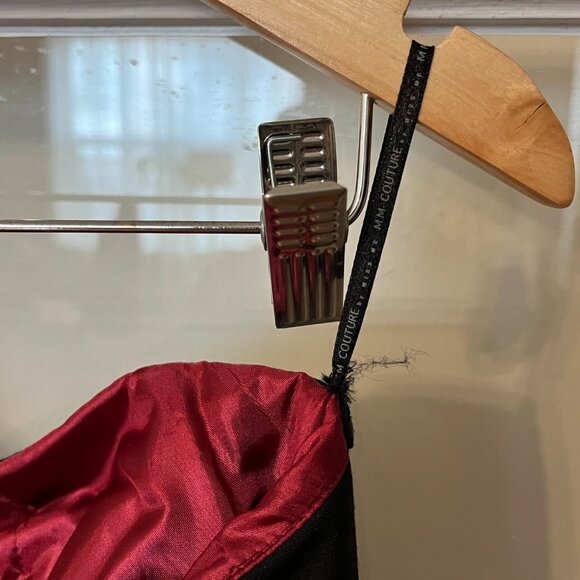 MM Couture Little Black Dress w/ Statement Bow | Strapless | Early 2000s - Picture 6 of 6